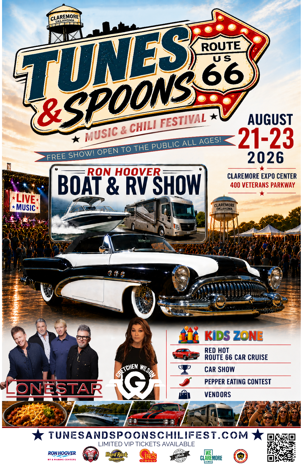 Tunes and Spoons Chili Fest 2026 poster